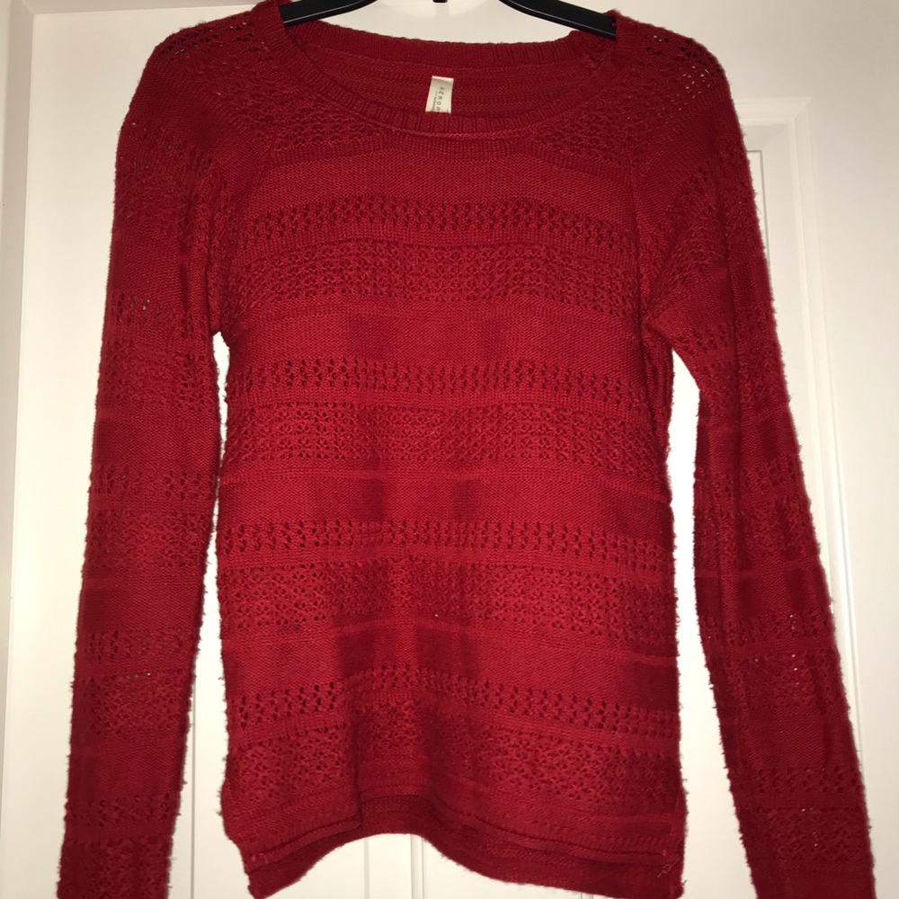 Red Knit Sweater